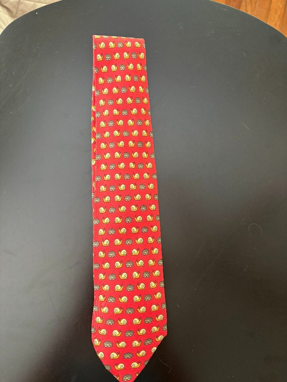 Hermes Silk Tie Snail and Shells